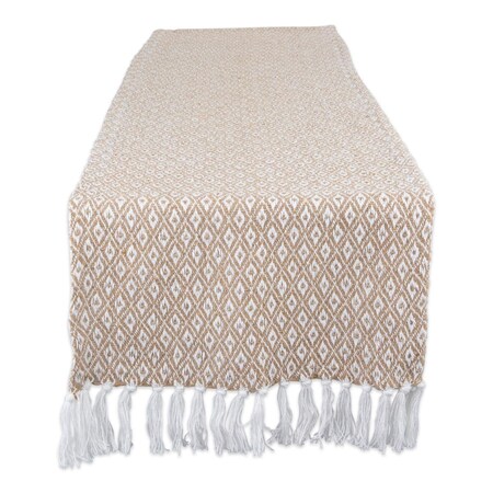 Fastfood 72 in. Stone Mini Diamond Table Runner FA1540290